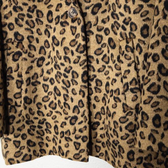 Ellison Women’s Leopard Print Coat Mobwife Statement Vintage Inspired Glam L - Picture 5 of 10